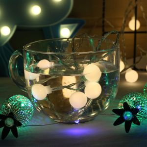 50/100 Leds Globe Ball String Lights Dimmable IP65 Fairy String Lights 8 Modes