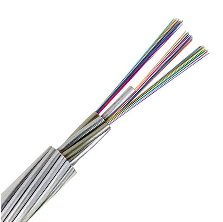Overhead Ground Wire Outdoor Fiber Optic Cable OPGW Alumilum Alloy 12/24/36/48 Core