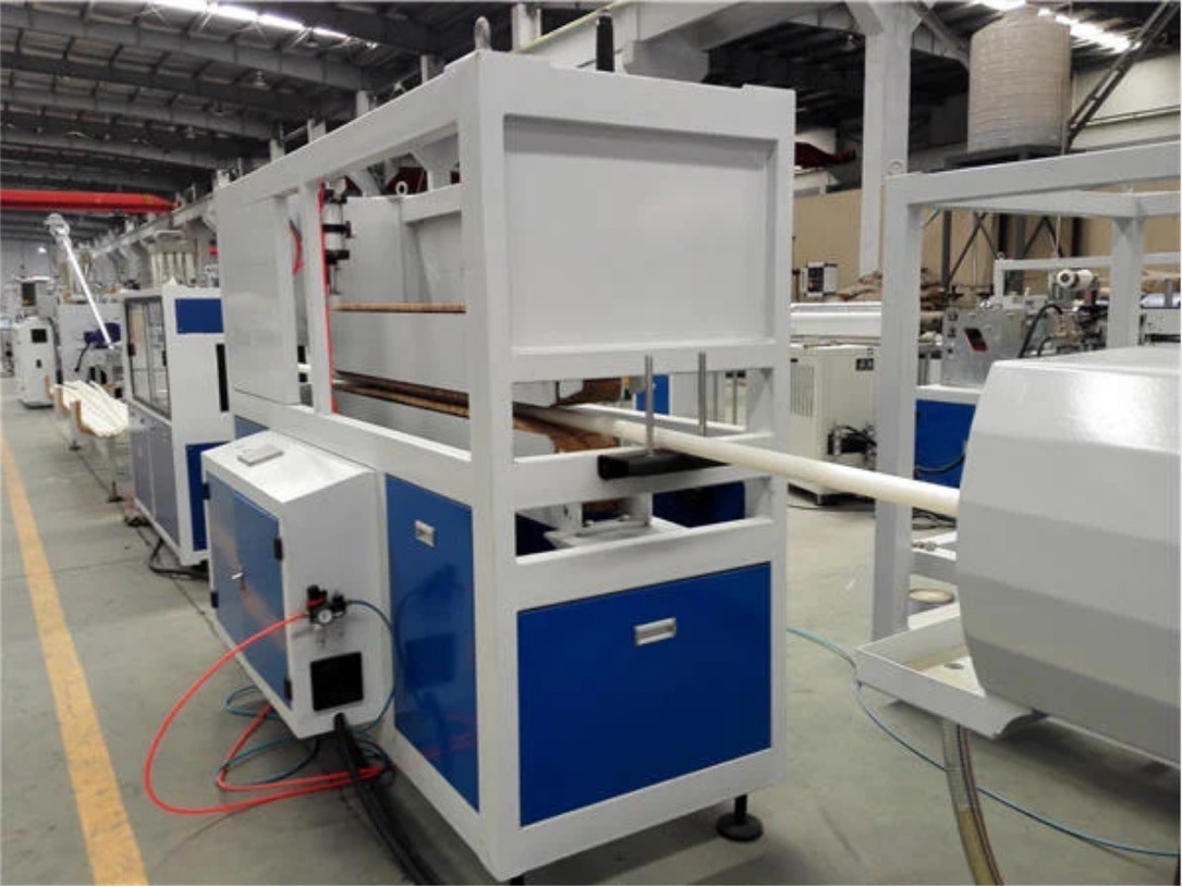 Twin Screw Extruder PVC Pipe Production Machine With 120mm Screw Diameter