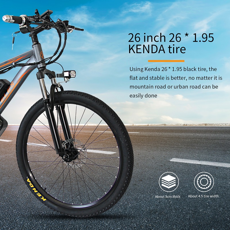 130km 26 Inch Electric Mountain Bike , 23AH Battery Powered Mountain Bike