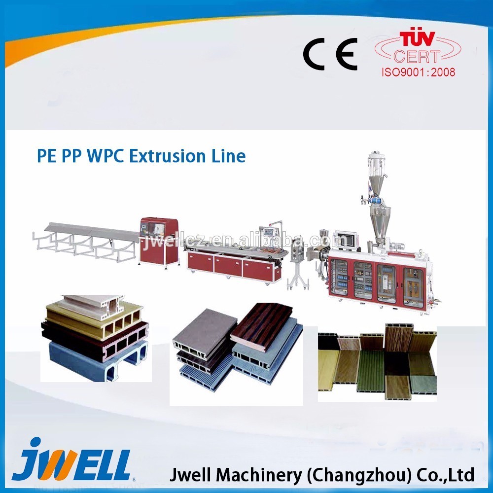 PE/PP material will be uniformally staying in the extruder WPC plastic machinery