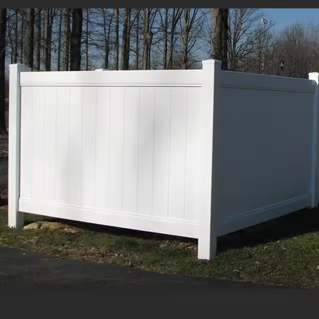 American Style Vinyl Privacy Fence 6x8ft For Yard And House Wall