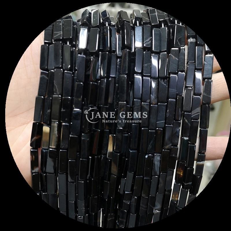 Rectangle Square Shape Loose Bead Strands for Bracelets Natural Red Agate Amethyst