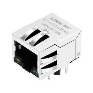  XFMRC XFAVERS-CLxu1-2MS Compatible LINK-PP LPJ4514GDNL 10/100 Base-T Tab Down Yellow/Green Led 1 Port POE Ethernet Integrated RJ45 FastJacks Manufactures