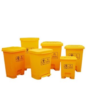 Yellow High Quality HDPE Plastic Waste Bin/garbage Container/recycling Garbage Bin for Doctor Use