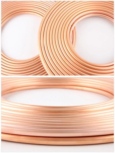 Hollow copper tube c1100 copper tube air conditioning coil tinned copper