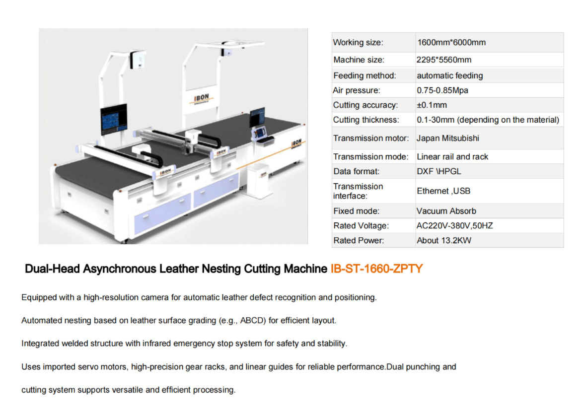 Automatic Leather Cutting Machine Non Metal Cutting Machine