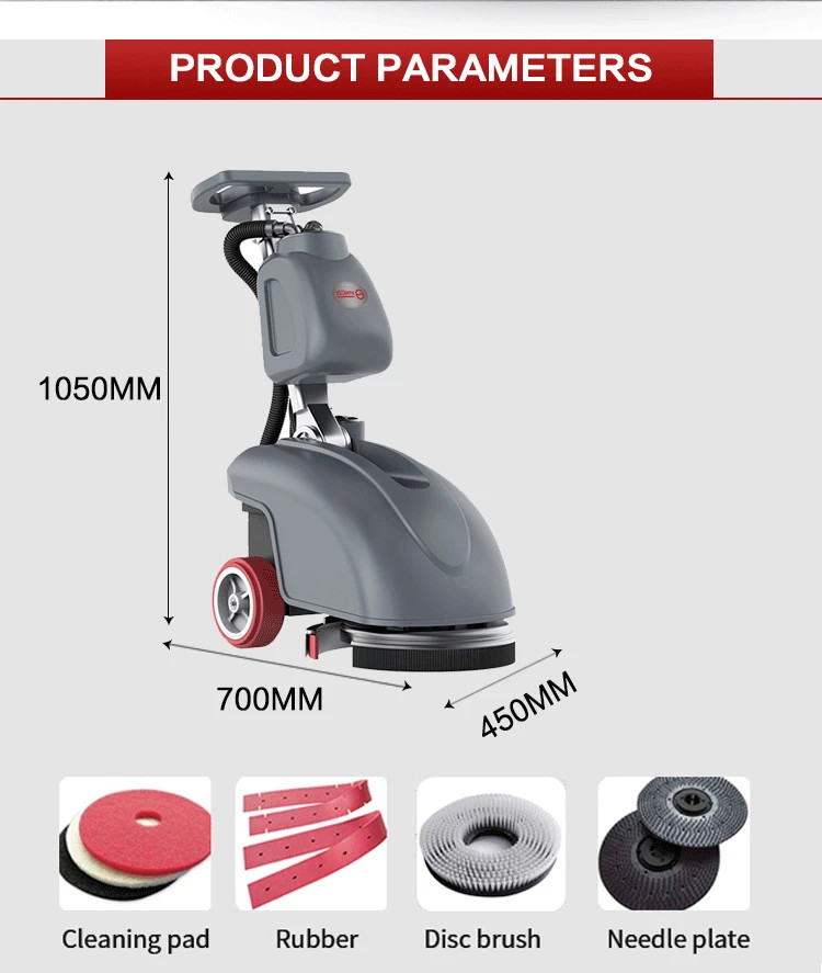 Walk Behind ISO Floor Scrubber Machine Electric Floor Washer Machine ODM