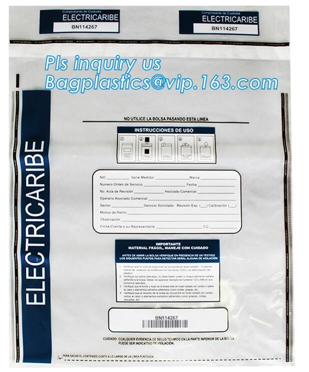 Document safe tamper proof bank deposit bag, Steb Plastic Money Pe Bank Deposit Coin Security Pouch Bags With Seal For C