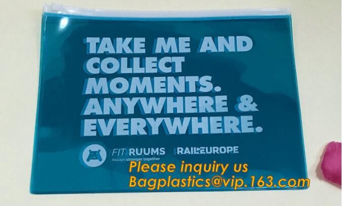 Plastic Bag OEM Custom PVC Loop Handle Image Printed Plastic Shopping Bag,Promotional Clear Waterproof Plastic Cosmetic