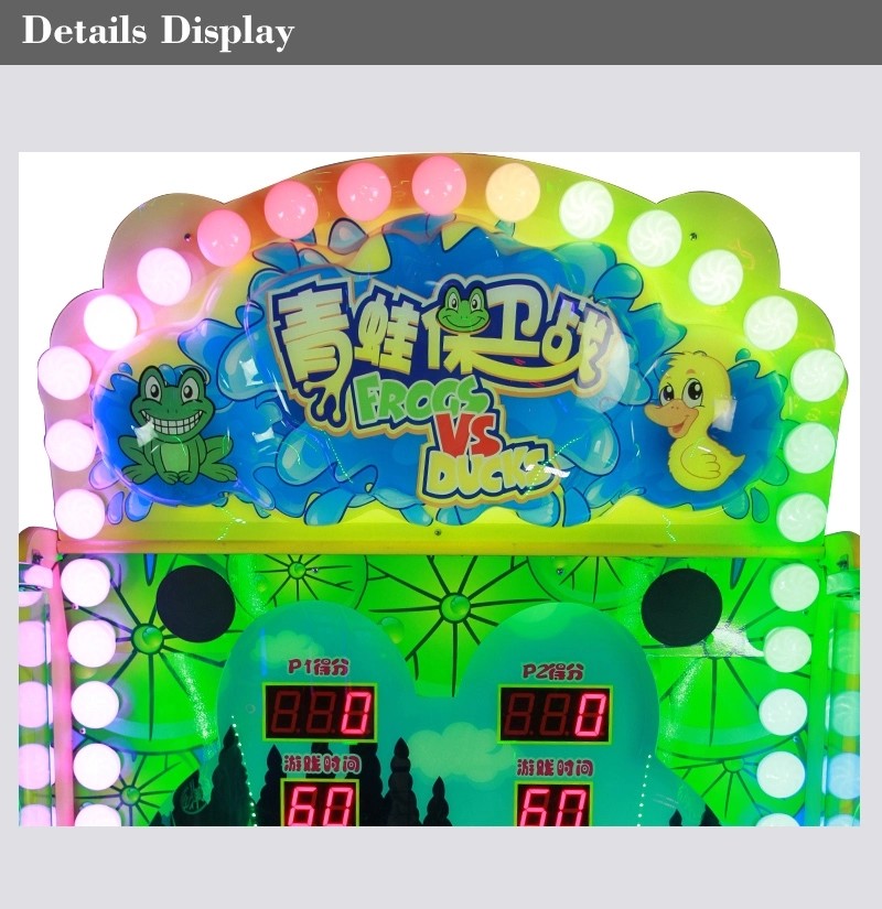 Duck Coin Operated Lottery Ticket Game Machine Metal + Acrylic + Plastic Material