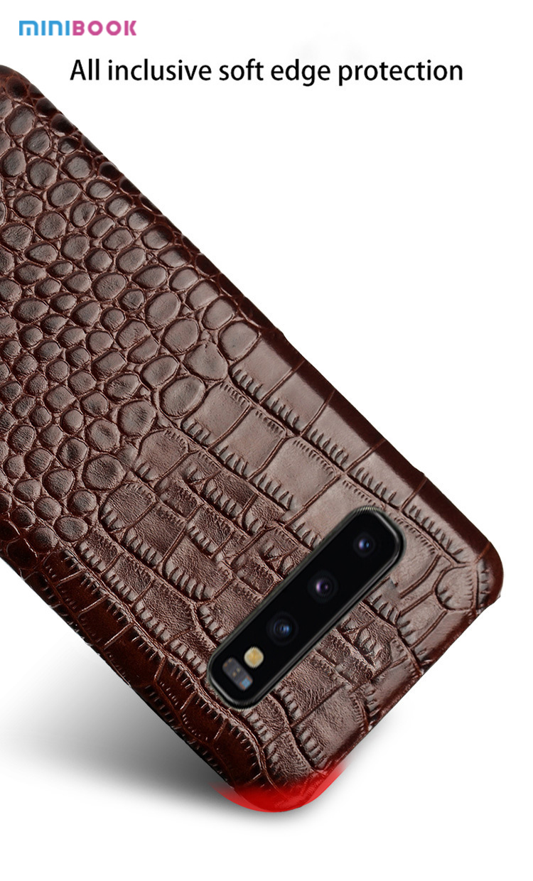 0.04kg OEM/ODM Crocodile Skin Pattern Real Leather Phone Case For Iphone 12 Pro Max