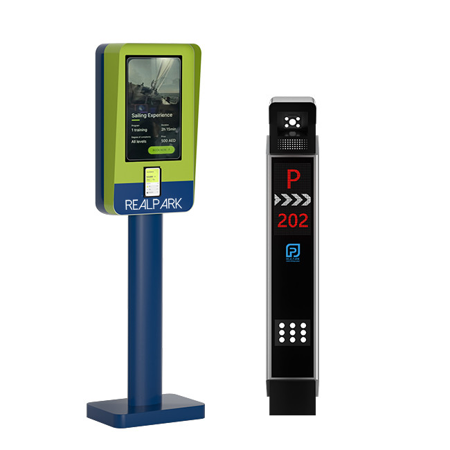 21.5inch Touchscreen ANPR Payment LPR System Parking Garage Kiosk