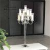 Buy cheap 9 Branch Crystal Glass Candelabra Square Base Contemporary Crystal Candle from wholesalers