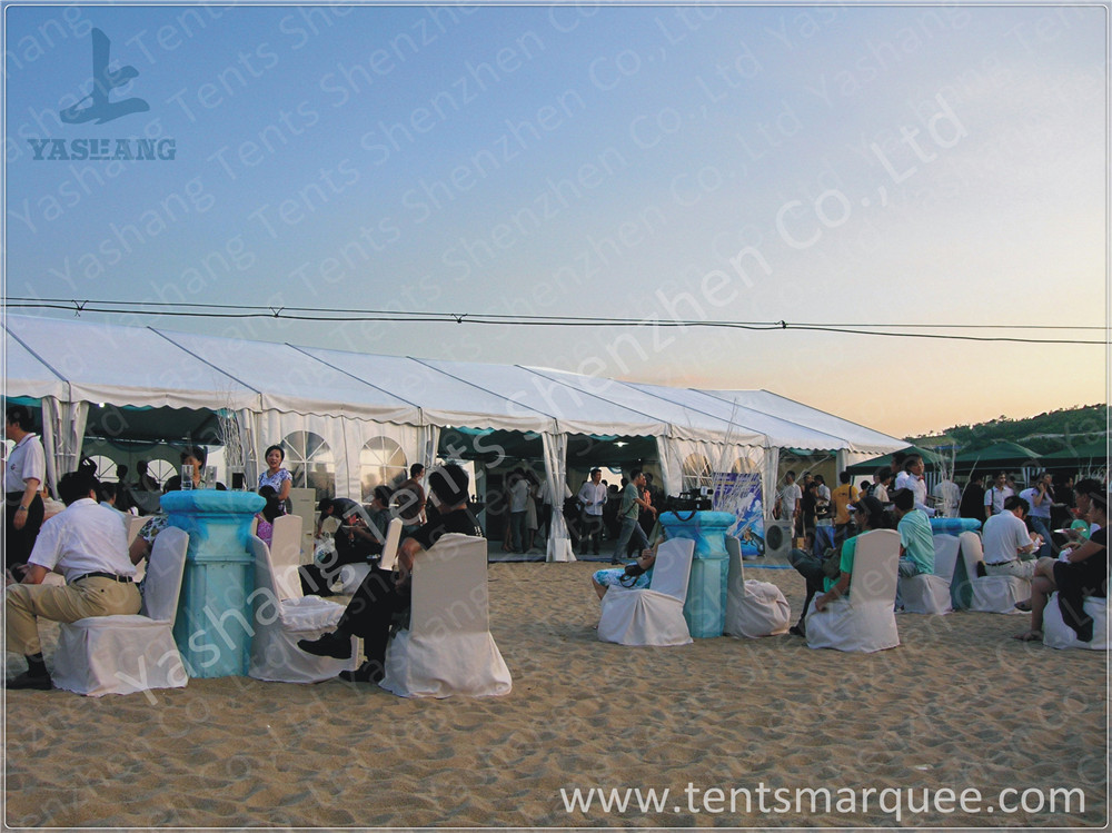 8x27M Outside custom event tents Aluminum Frame Built on the Coast