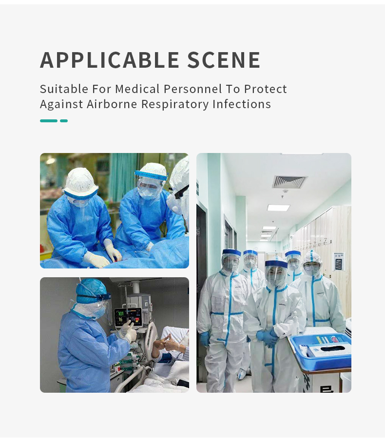PPE Disposable Protective Full Body Suit Garments Superior Breathable