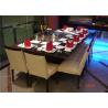 Buy cheap 8 Seats Rectangle Teppanyaki Grill Table For Hotel / Restaurant from wholesalers