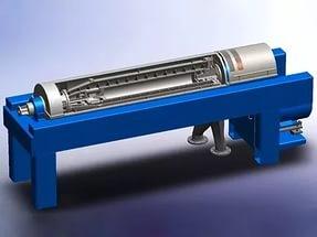 Professional Spirulina Industrial Decanter Centrifuge For Water Treatment Plant