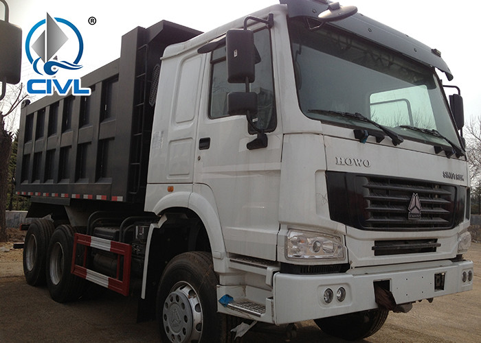 Sinotruk HOWO7 Red 336 Hp New Diesel Fuel Type Dump Truck With Q345 Steel Heavy Tipper