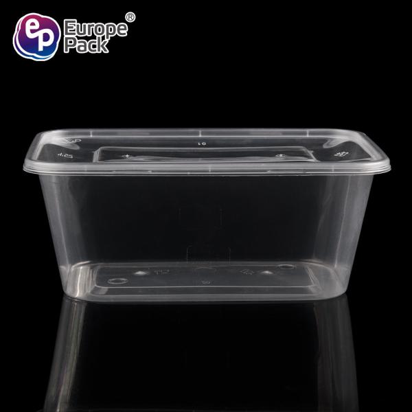 Household plastic food storage container take away pp lunch box 1000ml
