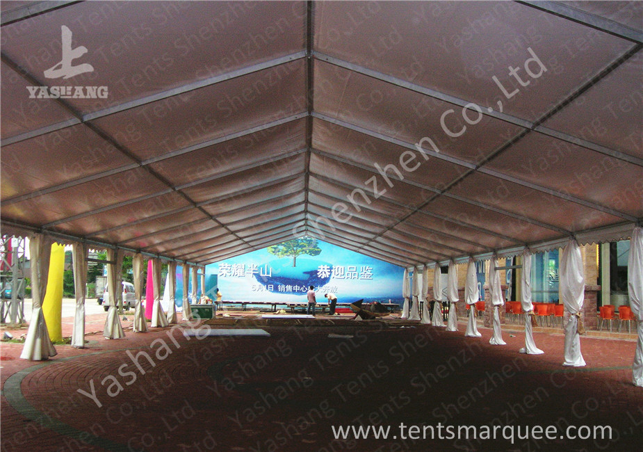 High Wind Load Outdoor Event Tent Structure White PVC Fabirc Cover