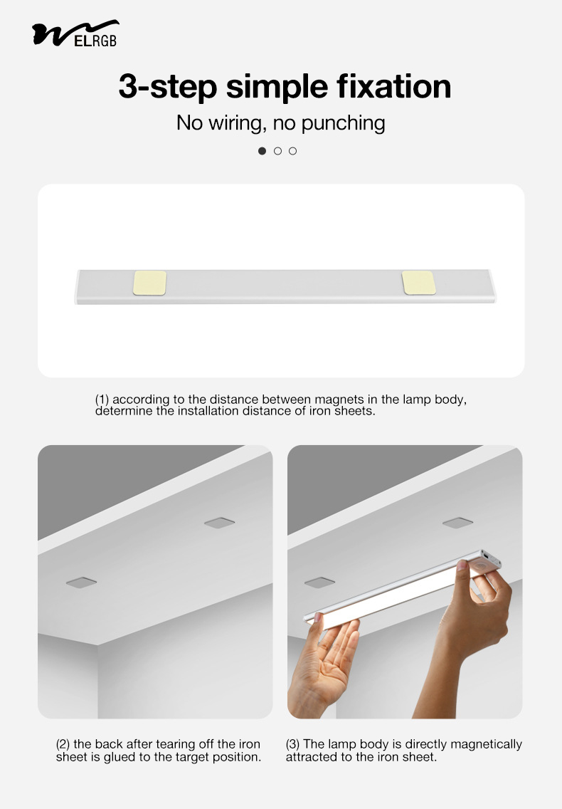 3500K 4100K 6000K Motion Sensor Closet Light Led Wardrobe Lights With Sensor