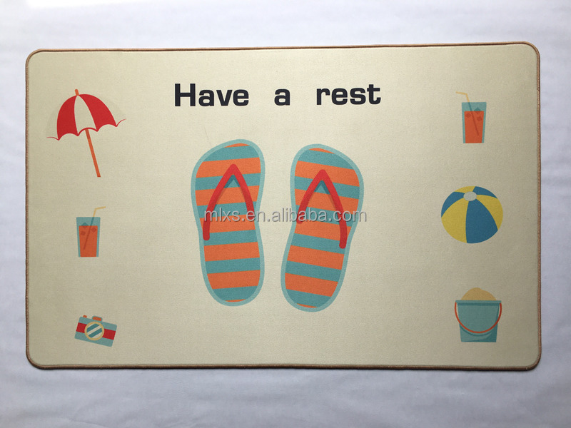 Minglu BFM-030 door mat High quality Suede Fabric door floor mat bath mat with none slip rubber backed