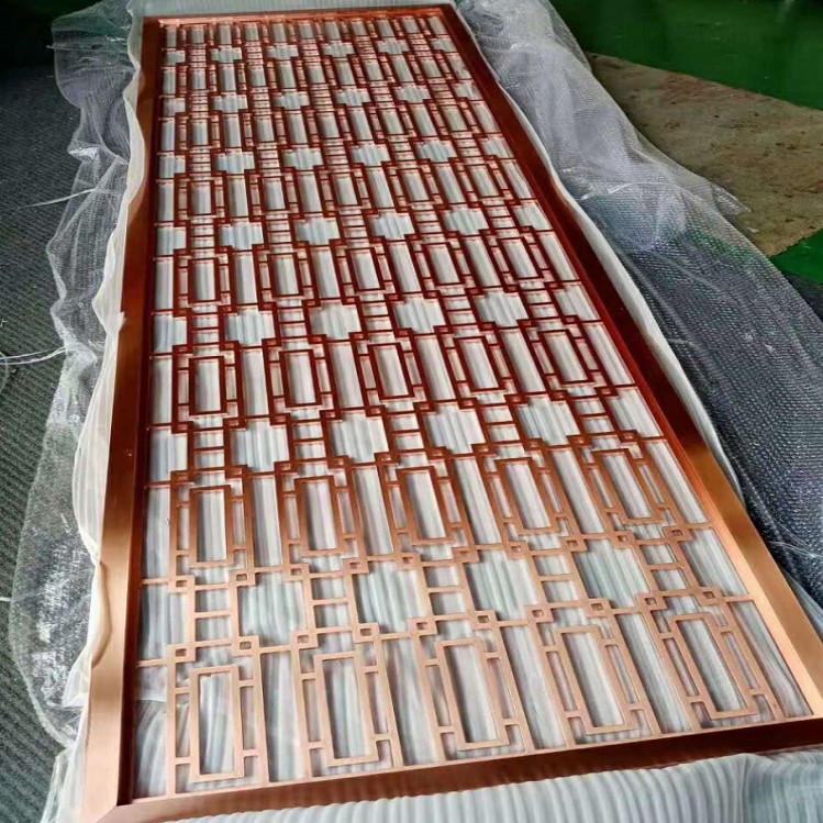 Chinese traditional metal decorative laser cut screen room panels