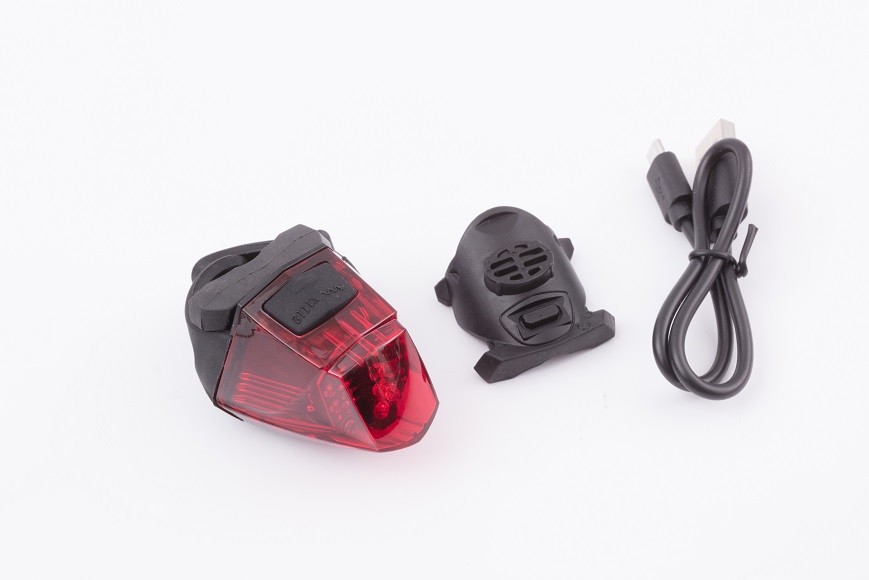 Bike Red Light With Flash Mode And Rubber Strap Mounting