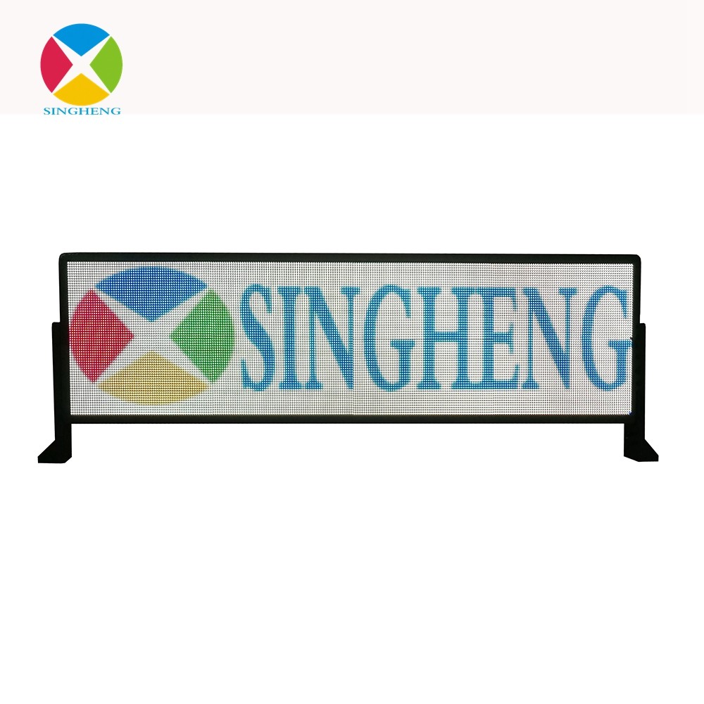 Fashionable P5 Led Window Display Signs , Led Display Panel Wireless For Bus