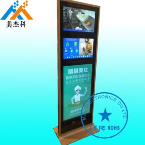  55 Inch Touch Screen Kiosk , Free Standing Digital Signage Lcd Display For Subway Manufactures