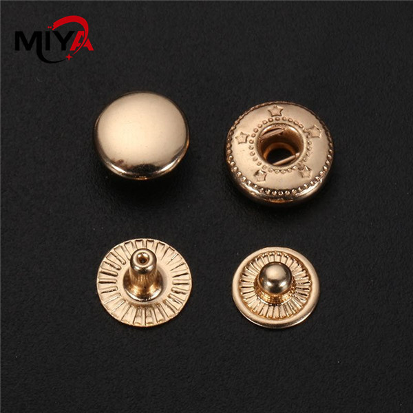 Clothes Four Parts Spring Metal Snap Fasteners