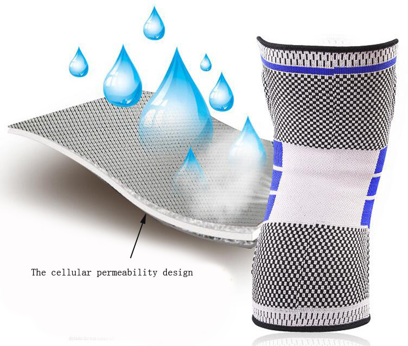 Professional Silicone Knee Sleeve Knee Support Brace Compression Sleeve for Running