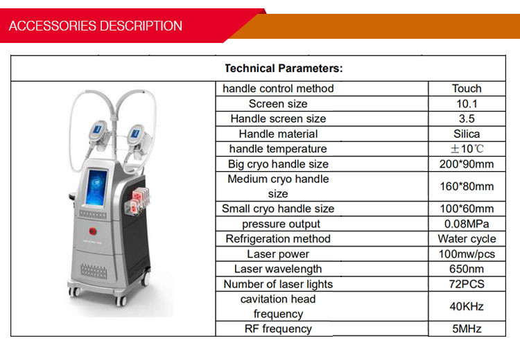 LF-246A 4 CRYO handles Lipo laser cavitation rf Cryolipolysis Weight Loss Beauty Machine
