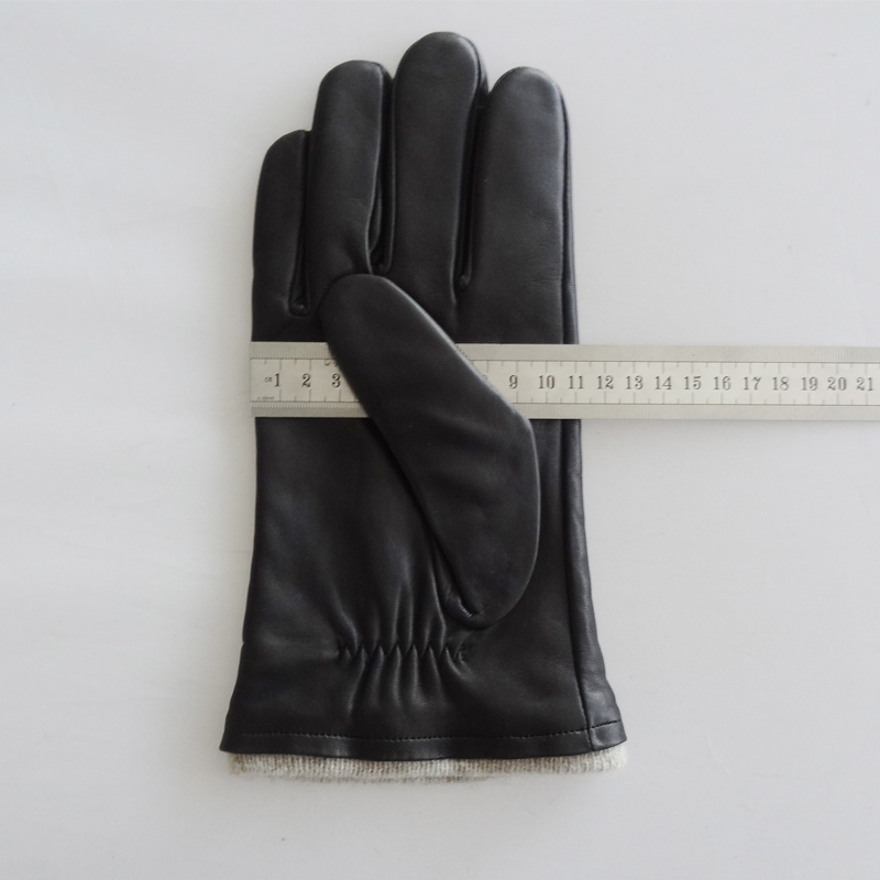 Plain Mens Soft Leather Gloves Customized Size Custom Styles Eco - Friendly