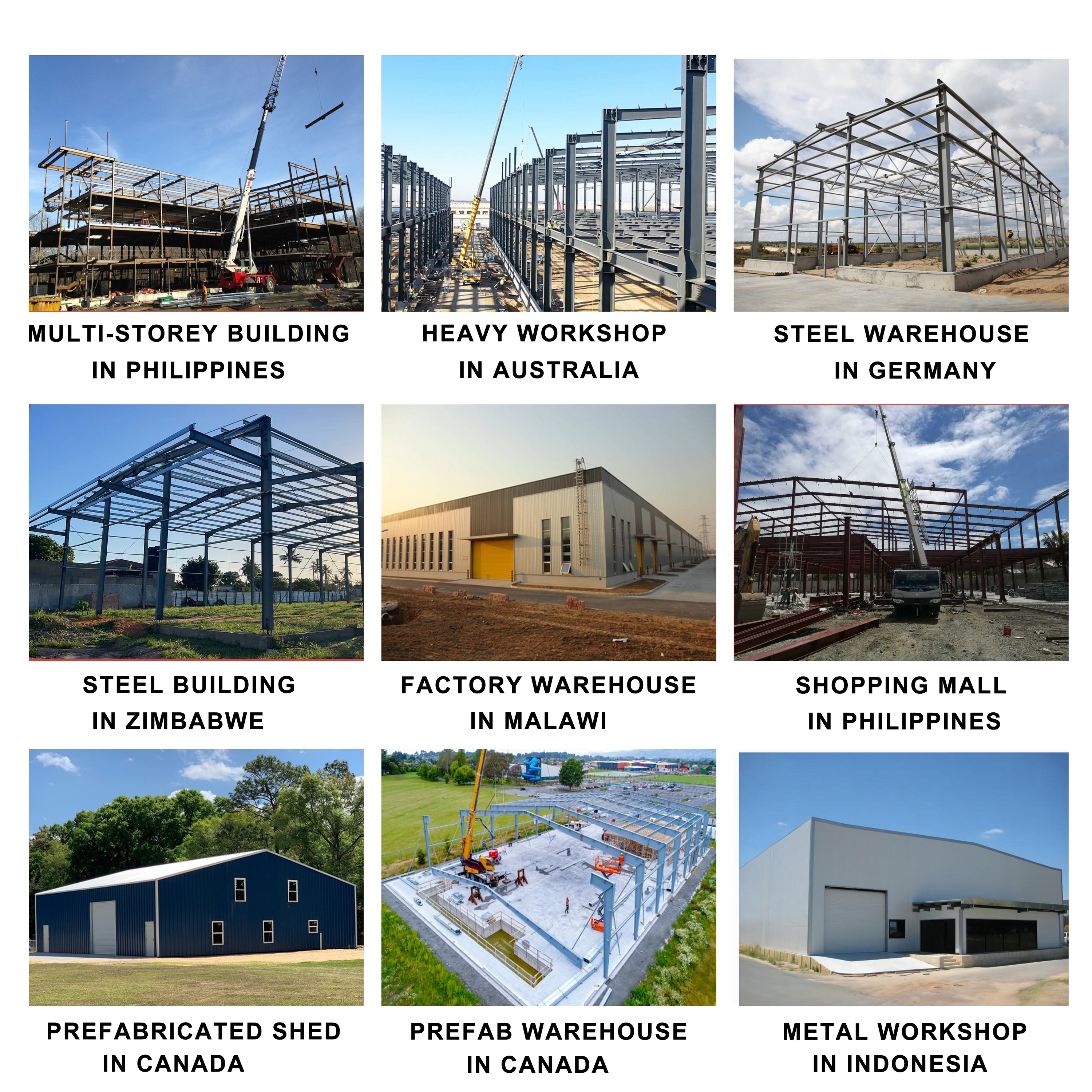 Q235B/C Galvanized Purlin Prefabricated Steel Structure Warehouse for Storage Needs