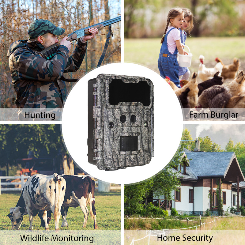 Hot sale Dual lens Nigh version trail camera 30MP, 1080P High resolution 940nm No glow Waterproof IP65
