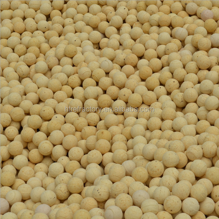 Refractory Balls With And CaO Content % 1.0 For Ammonia Plant Reformer In Light Yellow