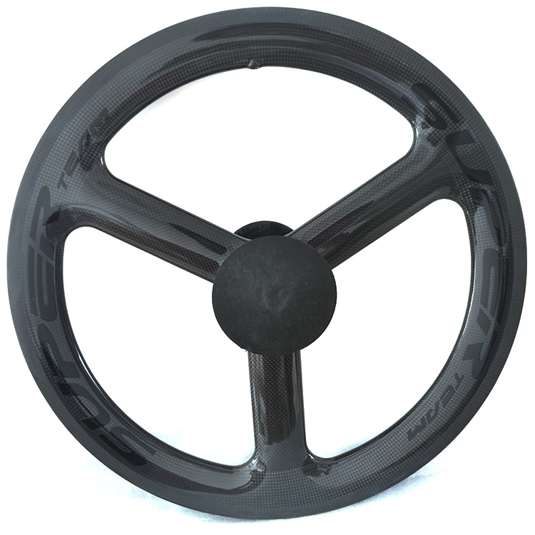 Super Team 451 3K Grosy Rim Brake Wheelset Black For Professional Mountain Bikes