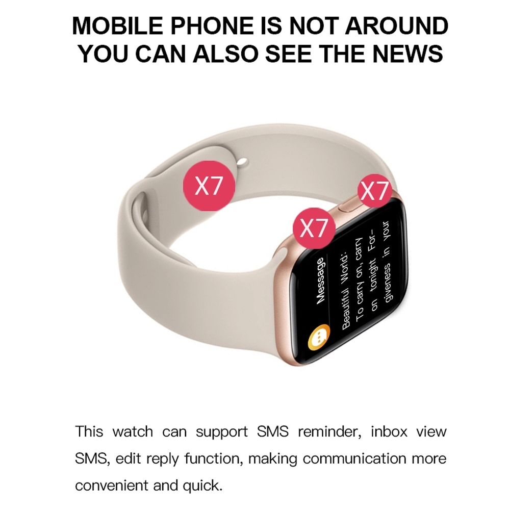 Square 1.54inch Full Touch Smartwatch For Making Receiving Calls