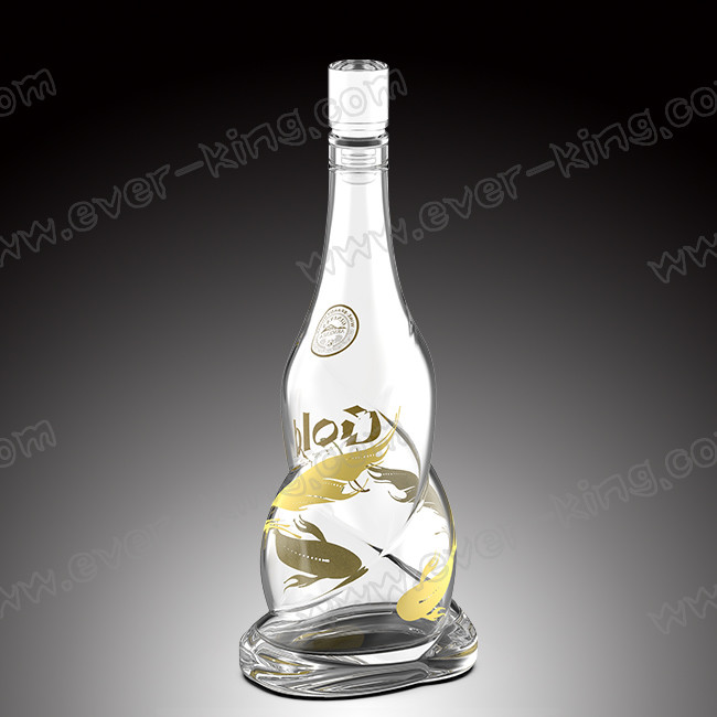 Twist Custom Glass Bottles 700ml With Glass Stopper Cork