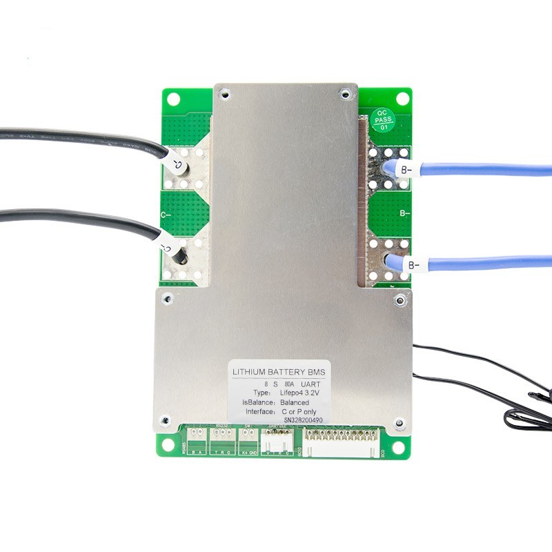24v 80A Lifepo4 Smart Battery Management System 8s With Pcb Control Circuit Board