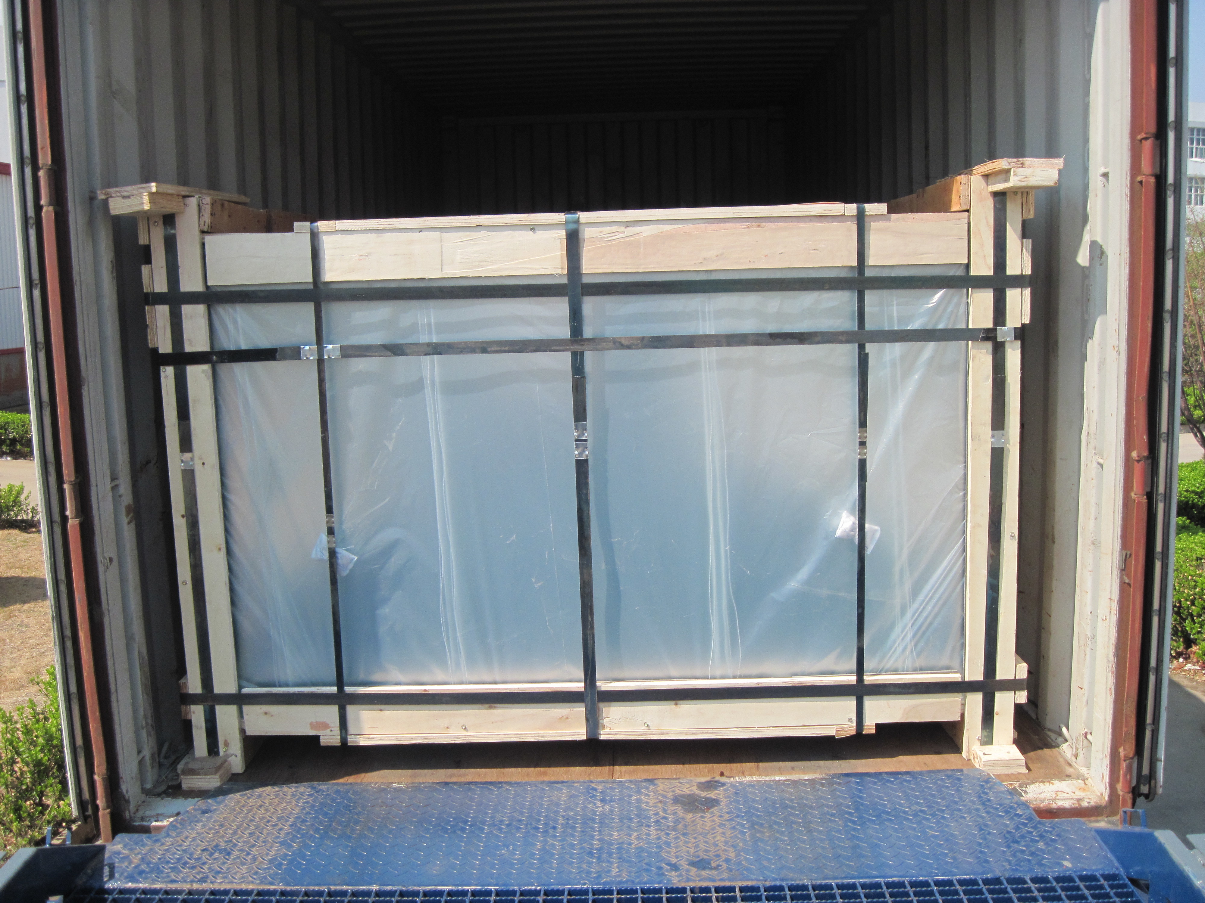 Tempered Clear Flat Solar Glass , Light Transmittance Rate Solar Energy Glass
