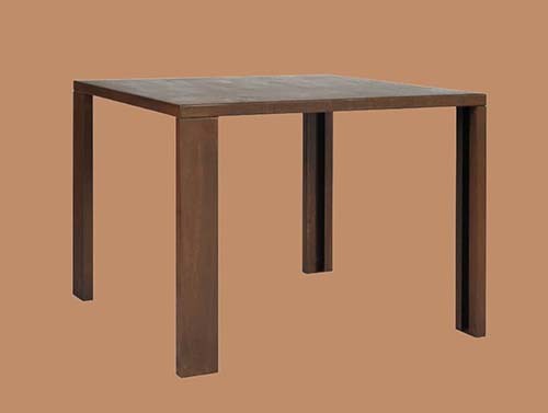 Designed Geometric Corten Steel Outdoor Furniture Set Include Table And Stools