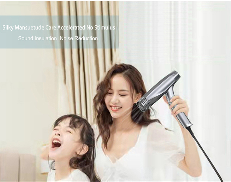 Powerful 1600W AC Motor Electric Hair Dryer Positive & Negative Ion With Diffuser