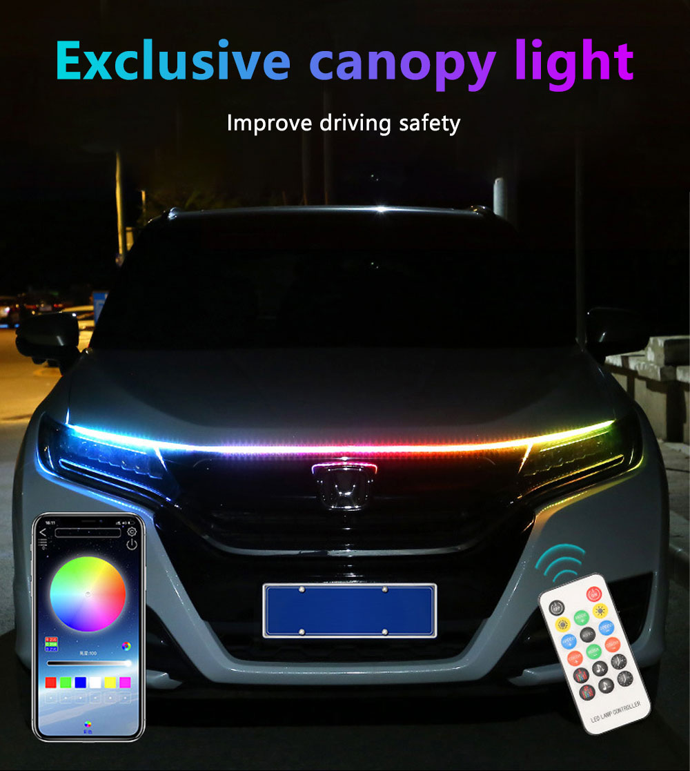 180cm Led Hood Light Strip Vehicle LED Work Lights Car Hood Led Strip