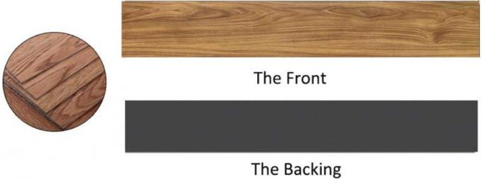Decoration Lvt Luxury Vinyl Flooring / Deep Wood Embossed Vinyl Flooring 0