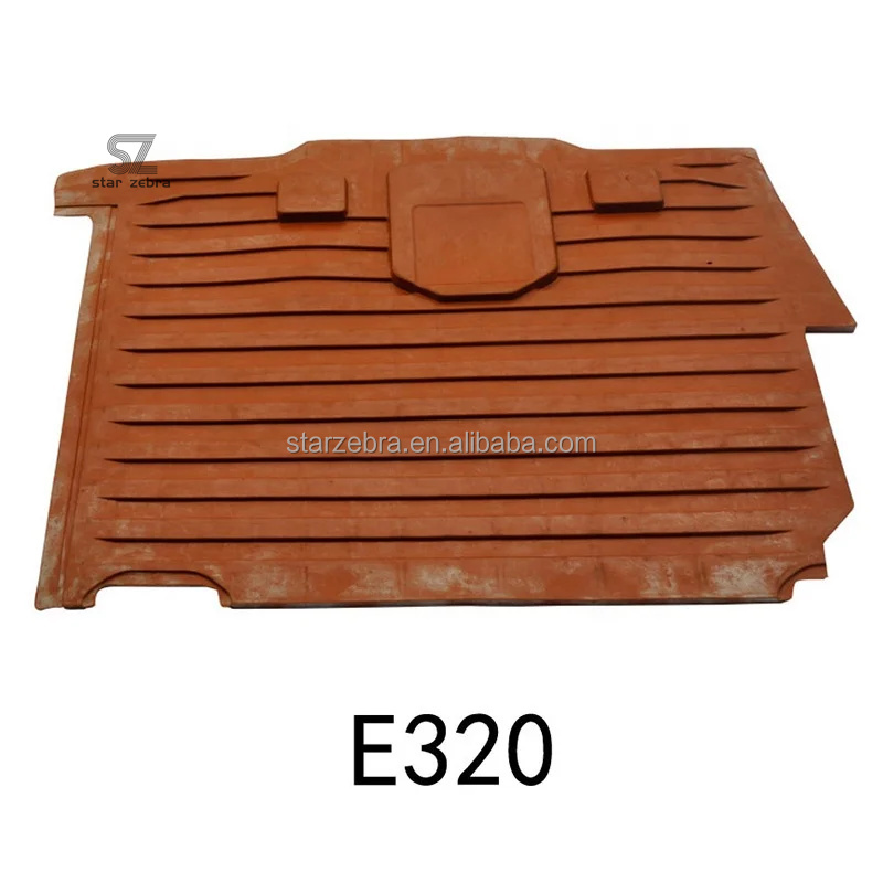 Black Rubber Excavator Cab Foot Mat E200B E320 E320B E320C E320D Cabin Floor Mat Gasket for Long Lasting Performance