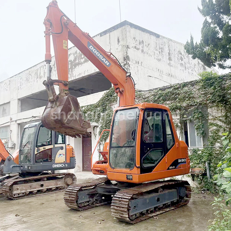 8 Ton Second Hand Doosan 80 Excavator With Original Hydraulic Valve