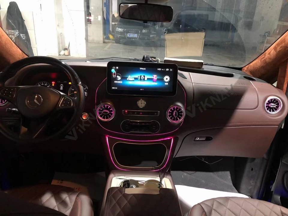 Double Din ABS Mercedes Benz Radio Stereo For Vito 2016 To 2020